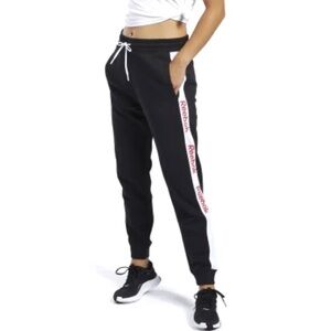 Reebok Training Essentials Linear Logo Sweatpants Black Joggers Size Medium